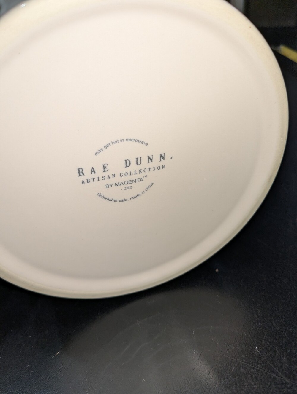 RAE DUNN Pet Dish Food/Water Bowl "SPOILED" 6" Diameter White - Picture 5 of 5